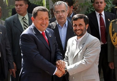 Hugo Chávez Frías y Mahmoud Ahmadinejad