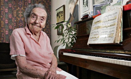 Alice Herz-Sommer, 106, at her flat in London