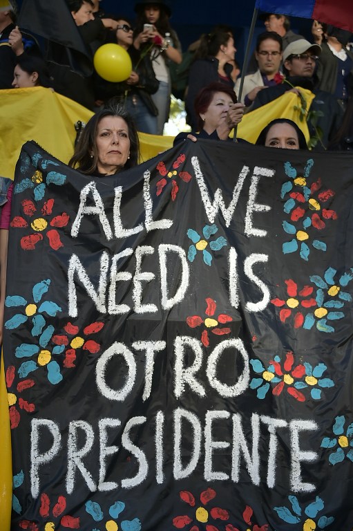 ECUADOR-OPPOSITION-PROTEST