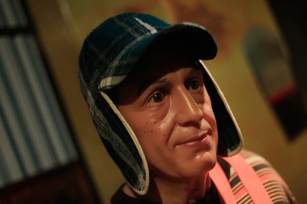 Wax figure of El Chavo del Ocho, portrayed by comedian Roberto Gomez Bolanos is seen at the wax museum in Mexico City