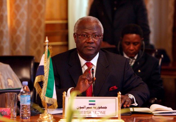 Foto: El presidente de Sierra Leona, Ernest Bai Koroma / EFE