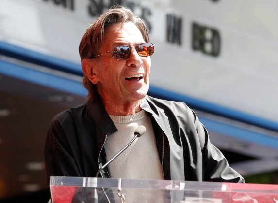 File photo of 'Star Trek" television series actor Leonard Nimoy at an unveiling of actor Walter Koenig's star on the Hollywood Walk of Fame in Hollywood