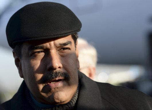 VeneVenezuela's President Maduro arrives at Vnukovo-2 airport in Moscow