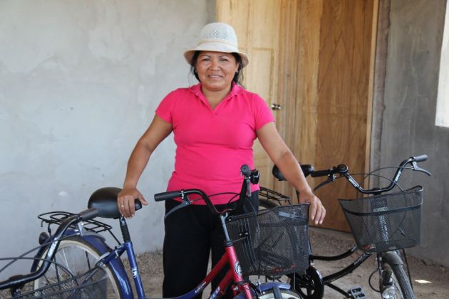 Fanny, mujer de la etnia pemón que creó una ruta en bicicleta por el Salto Ánge