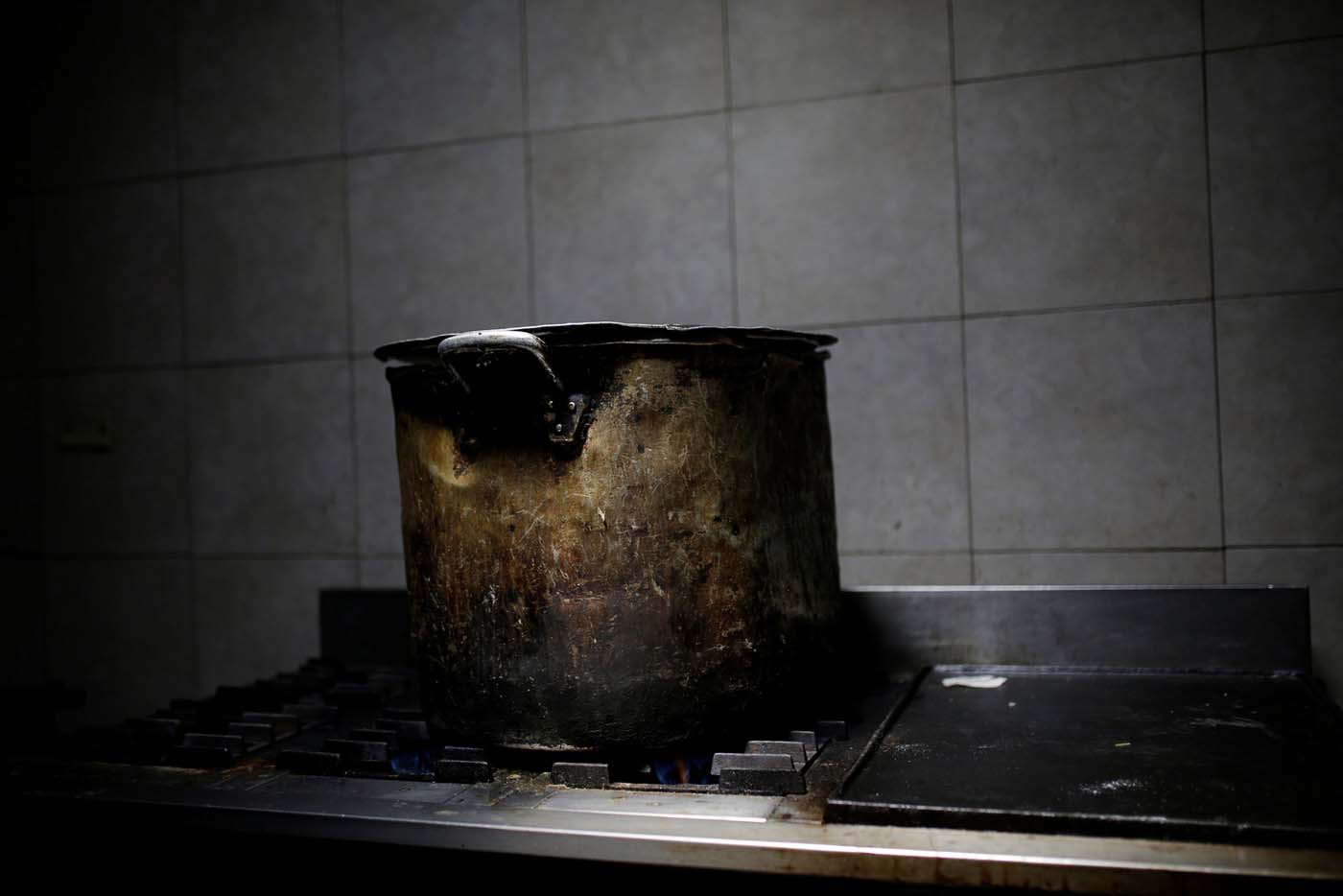 A cooking pot is seen at the kitchen of the Mother Teresa of Calcutta nursing home, in Caracas, Venezuela February 23, 2017. Picture taken February 23, 2017. REUTERS/Marco Bello