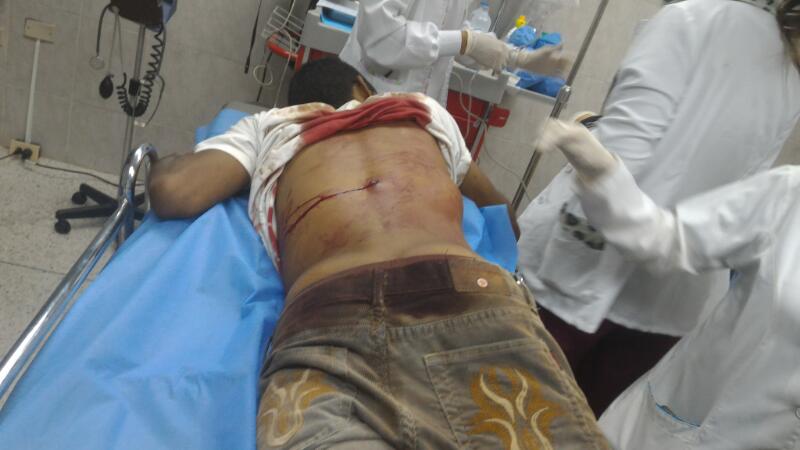 Manifestantes heridos en la UC: Foto: Andrews Abreu /VP
