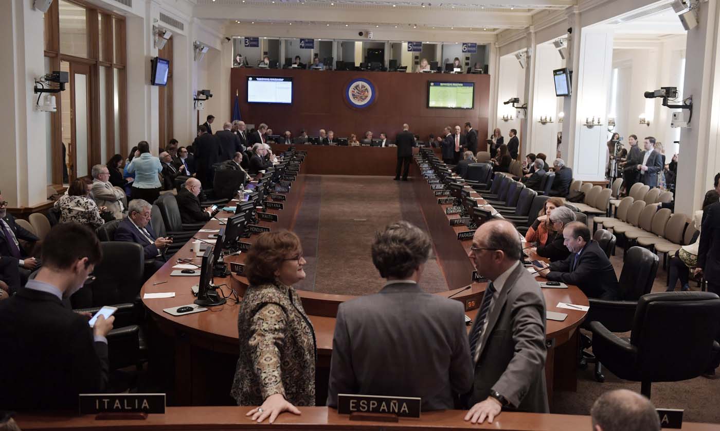 Reunión de Consejo Permanente de la OEA. (Foto archivo EFE/LENIN NOLLY)
