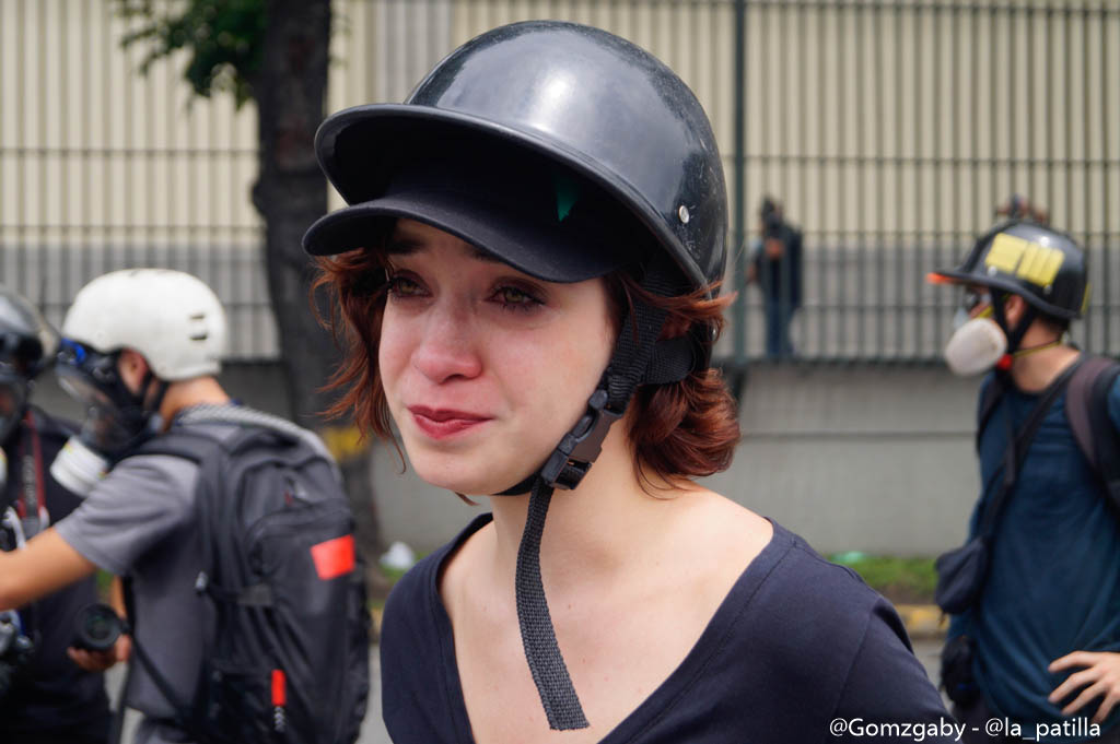 GN efectuó fuerte represión en Caracas este 3 de mayo. Foto: LaPatilla.com / Gabriela Gómez