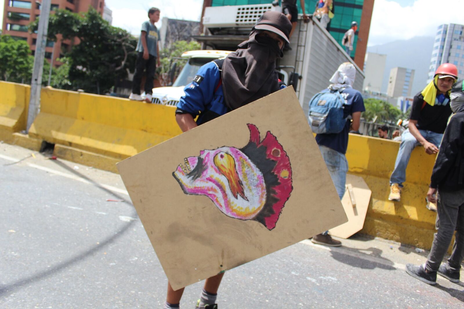 Foto: Manifestación en la Autopista Francisco Fajardo 27 de mayo / Regulo Gómez