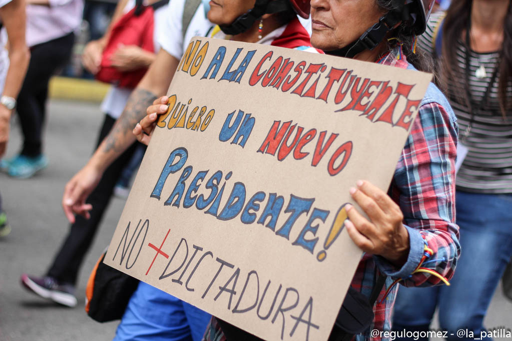 Venezolanos protestan contra la Constituyente de Maduro (Foto archivo)