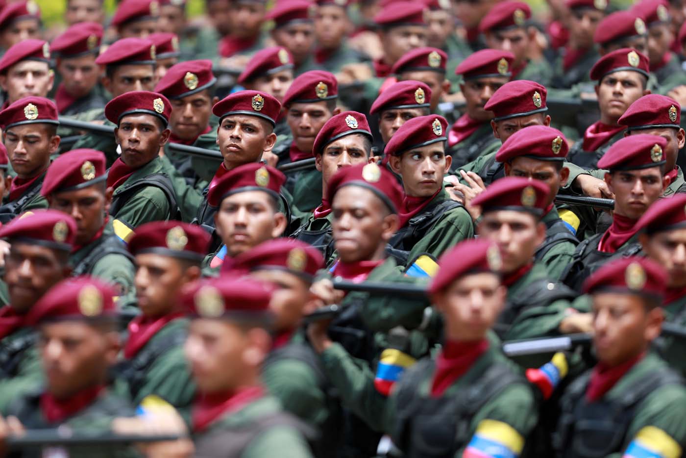  Soldados marchan durante el desfile del 5 de Julio en Caracas, Venezuela, July 5, 2017. REUTERS/Marco Bello