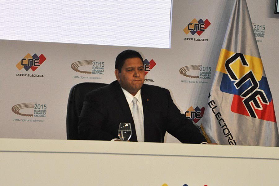 El rector principal del Consejo Nacional Electoral (CNE), Luis Emilio Rondón. Foto: @Unionradionet 