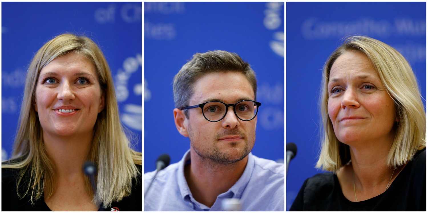 Ganadores del Premio Nobel de la Paz 2017 // FOTO REUTERS / Denis Balibouse