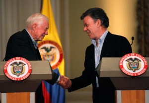 Carter respalda los “grandes progresos” del diálogo entre Colombia y las Farc