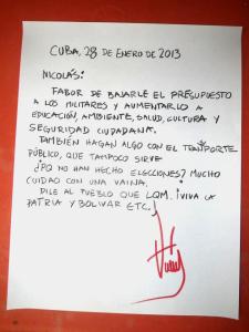 HUMOR: La muy falsa carta de Chávez que muchos quieren leer
