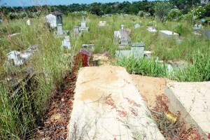 Un cementerio insalubre y de tumbas destruidas (Fotos)