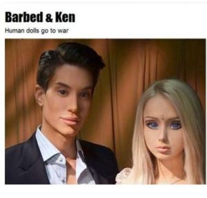 Estalló la guerra entre la Barbie y el Ken humanos