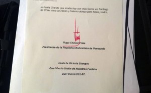 La firma de Chávez debería tener características de una persona enferma (Imagen)