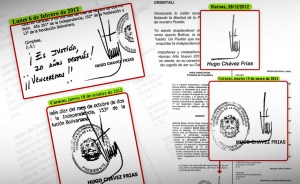 La firma de Hugo Chávez ¿Electrónica, escaneada o autógrafa?