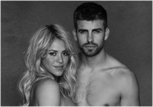 Shakira y Piqué con poca ropa (Fotos)