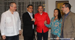 Lula visitó a familia de Chávez en Cuba (Foto)