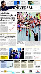 Portadas del lunes 21 de enero de 2013