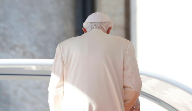 El entonces papa Benedicto (Foto Reuters)