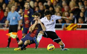 Barcelona y el Valencia pactaron a 1 gol este domingo