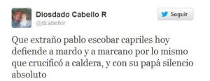 Cabello le respondió a Capriles en Twitter