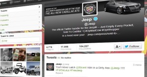 Sigue el ataque: Ahora la cuenta de Jeep fue hackeada