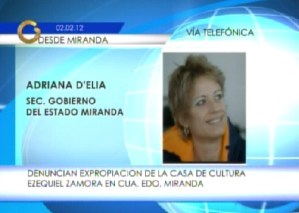 Secretaria de Gobierno de Miranda denuncia expropiación de la Casa de la Cultura Ezequiel Zamora