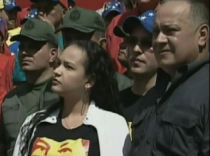 Una de las hijas de Chávez apareció en los actos del 27F (Imágenes)
