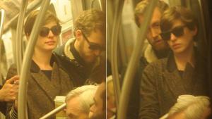 Anne Hathaway en el Metro (fotos)