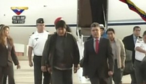 Llegó Evo Morales a Venezuela (Video)