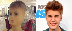 Justin Bieber tiene su propio ¿maniqu??? (FOTO)
