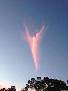 Apareció una nube con forma de ángel tras la elección del Papa