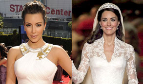 ¡Sorprendente! Estos son los parecidos entre Kate Middleton y Kim Kardashian