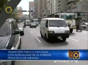 Transporte Público funciona con normalidad en Chacao (VIDEO)