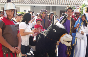 Viacrucis viviente en Trujillo durante Semana Santa