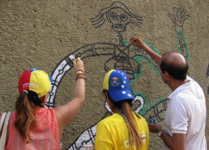 Artistas plásticos con Capriles se expresaron contra la violencia