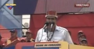 Maduro dice que si votan en contra de él, “le caería la maldición de Macarapana” (Video)