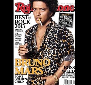 Bruno Mars es todo un rock star atigrado