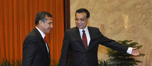 Concluye primer viaje oficial de Humala a China centrado en atraer inversión