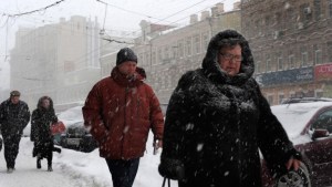 Récord absoluto en Moscú: 65 centímetros de nieve
