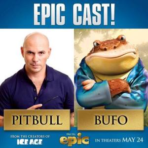 Pitbull da vida a una rana en la película ‘Epic’