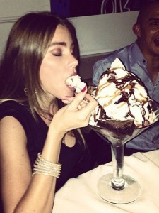 El “pequeño” helado de Sofía Vergara (Foto)