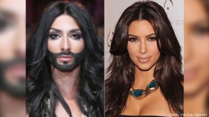 Kim Kardashian aparece con barba (FOTO)
