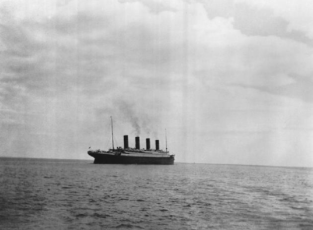 La última foto del Titanic antes de que éste se hundiera