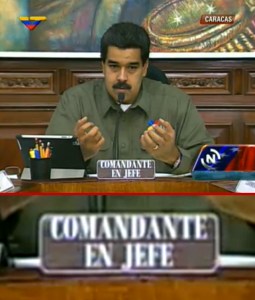 Maduro nos recuerda que es “Comandante en Jefe” (Foto detalle)