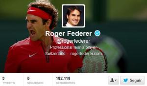Federer debuta en Twitter